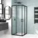 London Matt Black 6mm Corner Entry Shower Enclosure 760x760mm