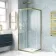 London Brushed Brass 6mm Corner Entry Shower Enclosure 800x800mm