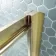 London Brushed Brass 6mm Sliding Shower Door 1000mm