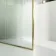 Munich Fluted Effect Brushed Brass Easy Clean 8mm Wet Room Shower Glass Panel 1400mm