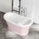 Mayfair 1500mm Cashmere Pink Freestanding Roll Top Slipper Bath