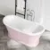 Mayfair 1700mm Cashmere Pink Freestanding Roll Top Slipper Bath
