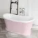 Mayfair 1700mm Cashmere Pink Freestanding Roll Top Slipper Bath