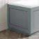 Traditional Fog Grey Wooden Bath End Panel 680mm