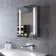 Emielia Battery Operated Illuminated LED Cloakroom Mirror Cabinet 600x450mm