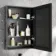 Esme Matt Black Recessed Mirror Cabinet 700x500mm