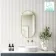 Essence Brushed Brass Pill Bathroom Mirror 800x400mm
