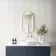 Essence Brushed Brass Pill Bathroom Mirror 800x400mm