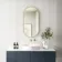 Essence Brushed Brass Pill Bathroom Mirror 1000x500mm