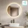 Kay Round Illuminated LED Mirror With BLUETOOTH Speaker 600mm