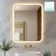 Nina Brushed Brass Backlit Illuminated LED Mirror 800x600mm