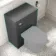 Capri Slate Grey Back To Wall Toilet Unit 600mm