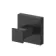 Isla Matt Black Square Robe Hook
