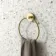 Sofia Brushed Brass Towel Ring