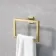 Isla Brushed Brass Square Towel Ring