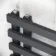 Palermo Electric Anthracite Designer Heated Towel Rail 800x450mm