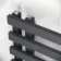 Palermo Electric Anthracite Designer Heated Towel Rail 800x600mm