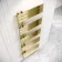 Seville Electric Brushed Brass Designer Flat Panel Heated Towel Rail 1600x600mm