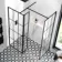 Munich Matt Black Grid 8mm Walk In Shower Enclosure 700mm & 800mm Glass with Pivotal Return Panel