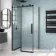 Oslo Matt Black Premium Easy Clean 8mm Sliding Shower Enclosure 1000x800mm