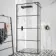 Munich Matt Black Grid 8mm Wet Room Shower Glass 1100mm & 250mm Return Panel