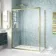 London Brushed Brass 6mm Sliding Shower Enclosure 1400x800mm
