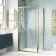 London Brushed Brass 6mm Bifold Shower Enclosure 900x760mm