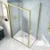 London Brushed Brass 6mm Bifold Shower Enclosure 1000x700mm