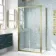London Brushed Brass 6mm Bifold Shower Enclosure 1000x760mm