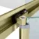 London Brushed Brass 6mm Bifold Shower Enclosure 1000x760mm