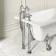 Abingdon 1500mm Single Ended Roll Top Bath - Chrome Feet