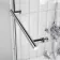 Abingdon 1700mm Roll Top Shower Bath - Chrome Claw Feet & 6mm Easy Clean Screen With Rail