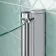 P Shaped 1700 Shower Bath with Front Panel & 4mm Screen with Rail - Right Handed