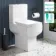 Portland Comfort Height Close Coupled Toilet With Soft Close Slim Seat