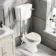 Hudson Traditional Toilet With Low-Level Cistern and Chalk White Wooden Seat