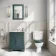 Hudson Traditional Close Coupled Toilet With Midnight Green Wooden Seat