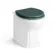 Hudson Traditional Back To Wall Toilet With Midnight Green Wooden Seat