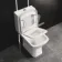 Atlanta Rimless Close Coupled Toilet & Pedestal Basin Set