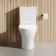 Brooklyn Rimless Fully Back To Wall Close Coupled Toilet With Soft Close Seat