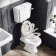 Hudson Traditional Low-Level Toilet With Cotton White Seat & Pedestal Basin - Single Tap Hole