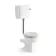 Hudson Traditional Low-Level Toilet With Cotton White Seat & Pedestal Basin - Single Tap Hole