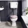 Hudson Traditional Low-Level Toilet With Cashmere Pink Seat & Pedestal Basin - Single Tap Hole