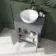 Bermuda Dove Grey Vanity With Round Counter Top Basin 600mm