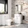 Harper Gloss White Vanity with Semi Recessed Basin 600mm