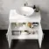 Avon Gloss White Vanity with Marble Top & Oval Counter Top Basin 800mm