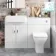 Harper Gloss White Combination Vanity Basin and Atlanta Toilet 1200mm