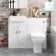 Harper Gloss White Combination Vanity Basin & Atlanta Toilet 1000mm
