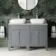 Bermuda Dove Grey Vanity with Marble Top & Curved Counter Top Basin 1200mm