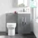 Avon Stone Grey Combination Vanity Basin and Miami Toilet 1000mm
