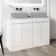 Trent Gloss White Cabinet with Marble Top 1200mm - Excludes Counter Top Basins
